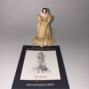 Franklin Mint Gone With The Wind Scarlett O’Hara Her Drama Figure Bridal Gown